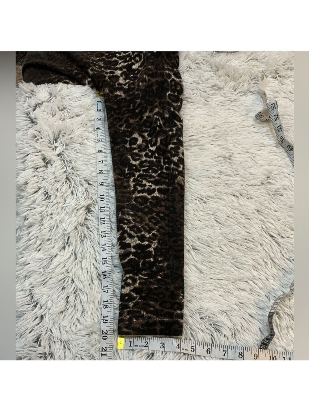 Neiman Marcus 100% Cashmere Leopard Print Cardigan Sweater XL NWT - Picture 10 of 13